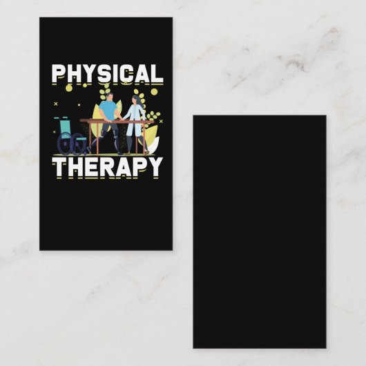 Physiotherapeutischer Beruf Visitenkarte (Vorne/Hinten)