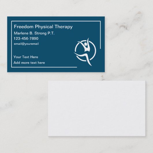 PhysiotherapeutModern Business Cards Visitenkarte (Vorne/Hinten)