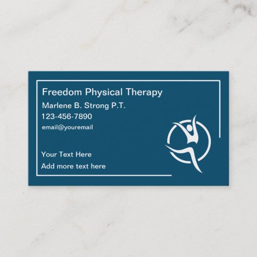 PhysiotherapeutModern Business Cards Visitenkarte (Vorderseite)