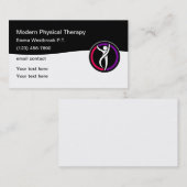PhysiotherapeutModern Business Cards Visitenkarte (Vorne/Hinten)
