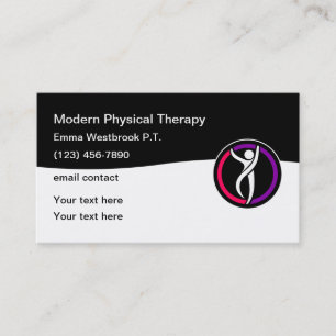 PhysiotherapeutModern Business Cards Visitenkarte