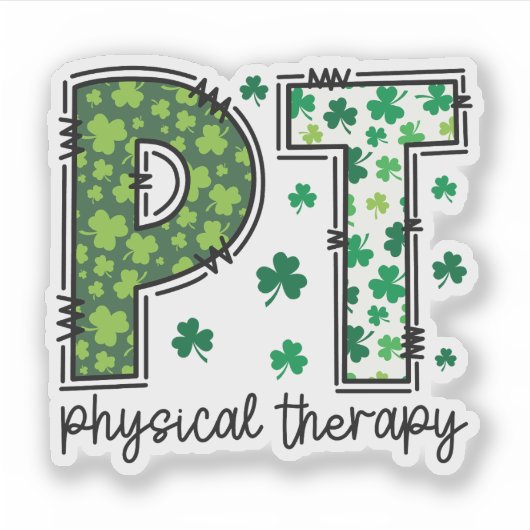 Physiotherapie Aufkleber (Vorderseite)