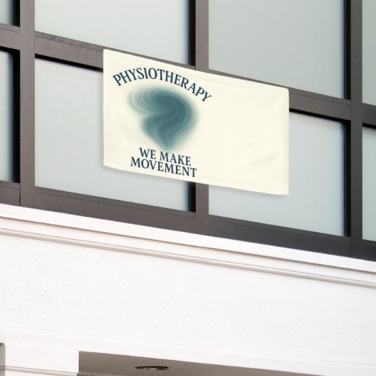 Physiotherapie - Bewegung - Moderne Kunst Banner (Äußeres Gebäude)
