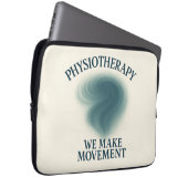 Physiotherapie - Bewegung - Moderne Kunst Laptopschutzhülle (Vorne Rechts)
