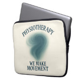 Physiotherapie - Bewegung - Moderne Kunst Laptopschutzhülle (Vorderseite Links)