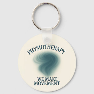 Physiotherapie - Bewegung - Moderne Kunst Schlüsselanhänger