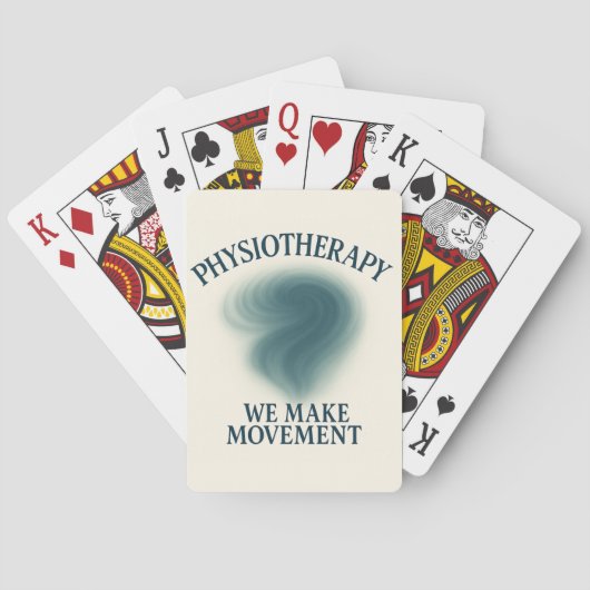 Physiotherapie - Bewegung - Moderne Kunst Spielkarten (Rückseite)