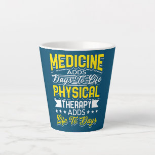 Physiotherapie-Design für Therapeuten macht Leben Milchtasse