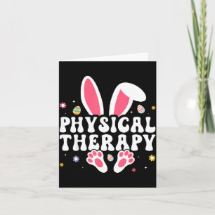 Physiotherapie Frohen Ostertag Hase Eier PT Karte