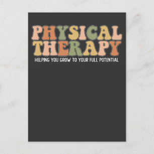 Physiotherapie hilft Ihnen, Ihr volles Potenzial z Einladungspostkarte