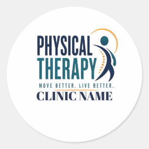 Physiotherapie Medizinisches Design Runder Aufkleber