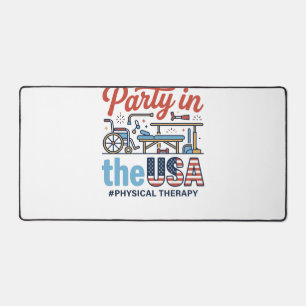 Physiotherapie-Party in den USA Vintage T-Shirt_ Schreibtischunterlage