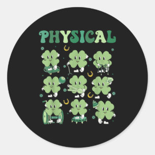 Physiotherapie Pt Shamrock St Runder Aufkleber