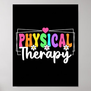 Physiotherapie Zurück zur Schule Physiotherapeut Poster