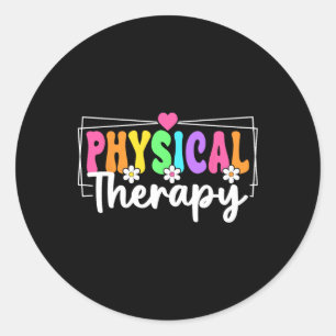 Physiotherapie Zurück zur Schule Physiotherapeut Runder Aufkleber