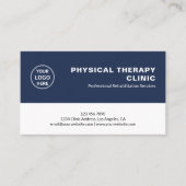 Physiotherapieklinik Eigenes Logo Terminkarte (Vorderseite)