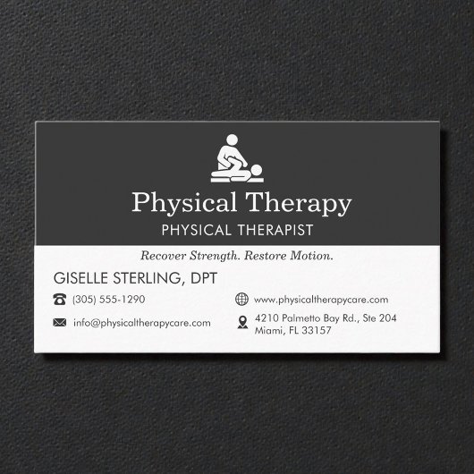 Physiotherapiepraxis Visitenkarte