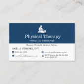 Physiotherapiepraxis  visitenkarte (Vorderseite)