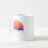 Physiotherapist Evolution Vaporwave Physio Kaffeetasse (Vorderseite Links)