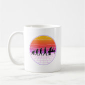 Physiotherapist Evolution Vaporwave Physio Kaffeetasse (Links)