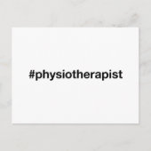 PHYSIOTHERAPIST Hashtag Postkarte (Vorderseite)