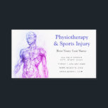 Physiotherapy and Sports Injury Business Card Visitenkarte<br><div class="desc">Physiotherapy and sports injury business card.</div>