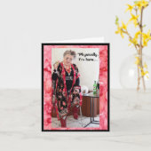 Physisch hier, aber geistig dort Grußkarte Karte (Gelbe Blume)