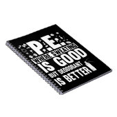 Physische Bildung PE Lehrer Joke Notizblock (Rechte Seite)