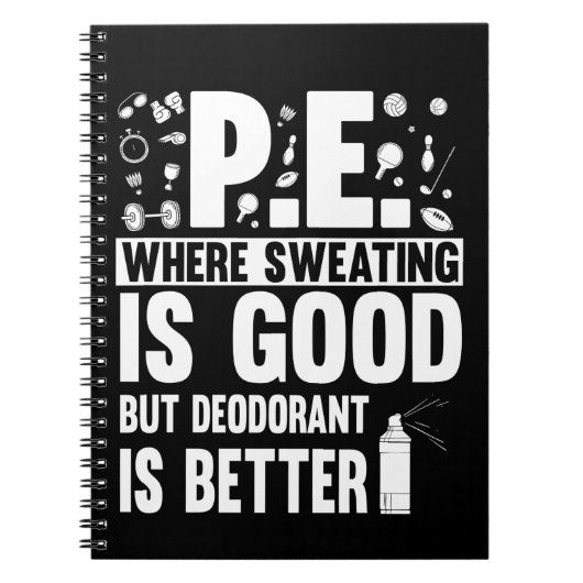 Physische Bildung PE Lehrer Joke Notizblock (Vorderseite)