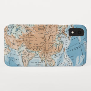 Physische Karte von Asien (1916) Case-Mate iPhone Hülle
