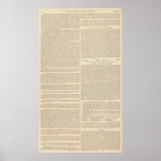 Physische Merkmale Europas, Asiens Poster (Vorne)