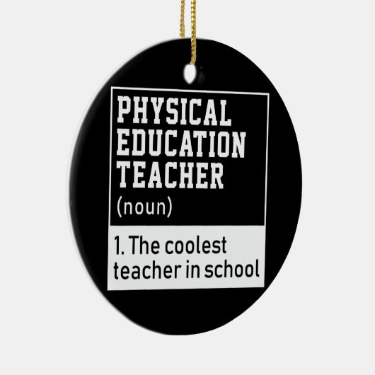 Physischer Lehrer für Bildung Definition P.E. Keramik Ornament (Rechts)
