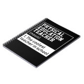 Physischer Lehrer für Bildung Definition P.E. Notizblock (Linke Seite)