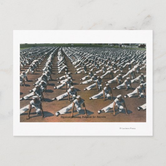 Physisches Schulungsprogramm für Rekruten - US-Mar Postkarte (Vorderseite)