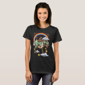 Phyton Rides a Dinosaur Dino T-Shirt (Vorne ganz)