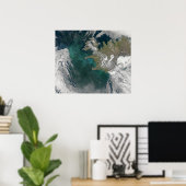 Phytoplankton blüht im Nordatlantik Poster (Heimbüro)