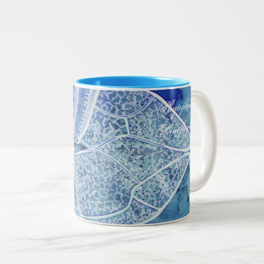 Phytoplankton-Tasse Zweifarbige Tasse (VorderseiteRechts)