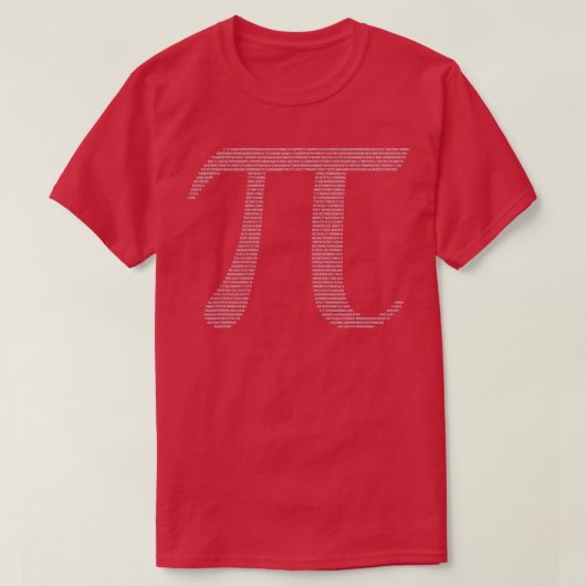Pi314First2000DigitsOfPiMathForPiDay T-Shirt (Design vorne)