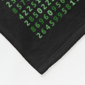 Pi 2025-stellige Zahlen: Cooles Design für Mathema Fleecedecke (Ecke)