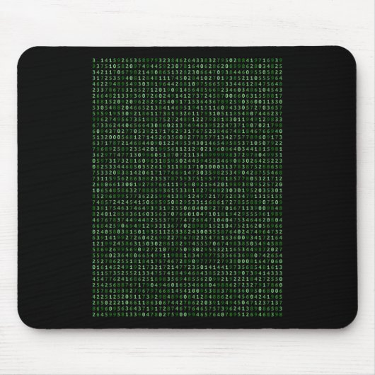 Pi 2025-stellige Zahlen: Cooles Design für Mathema Mousepad (Vorne)