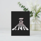 PI, 3.141592653 POSTKARTE (Stehend Vorderseite)
