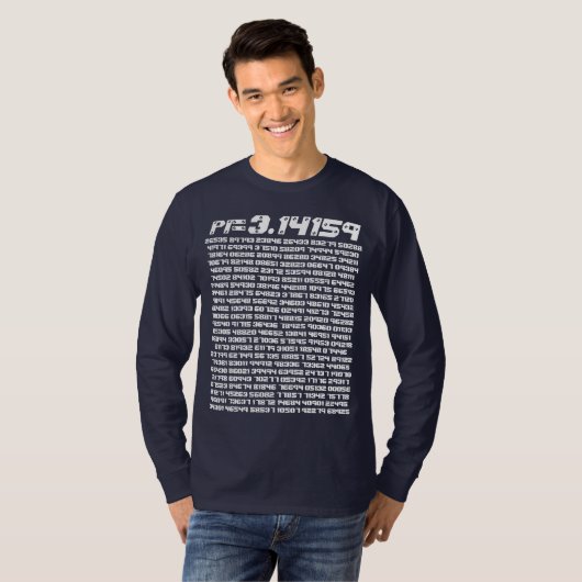 pi= 3.14159 und so an den mathematischen Mode pi D T-Shirt (Vorne ganz)
