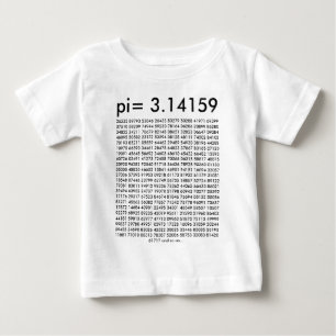 pi= 3.14159 und so bei Mathe Fashion pi Day Digits Baby T-shirt