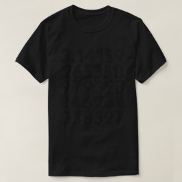 pi= 3,14159 Ziffern PiDay-Mathematiknummern T-Shirt