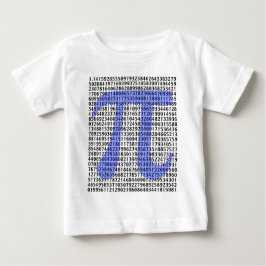 Pi 3.14 bis Hundert Ziffern Baby T-shirt