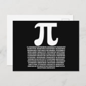 Pi 3.14 Math Irrational Number Math Gift Postkarte (Vorne/Hinten)