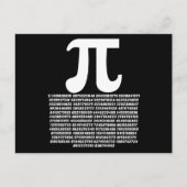 Pi 3.14 Math Irrational Number Math Gift Postkarte (Vorderseite)