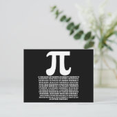 Pi 3.14 Mathe Irrationale Zahl Mathe Geschenk Postkarte (Stehend Vorderseite)