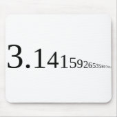 Pi - 3.14.. mousepad (Vorne)