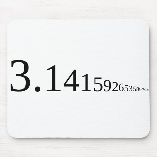 Pi - 3.14.. mousepad (Vorne)